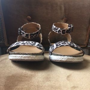 Leopard sandals